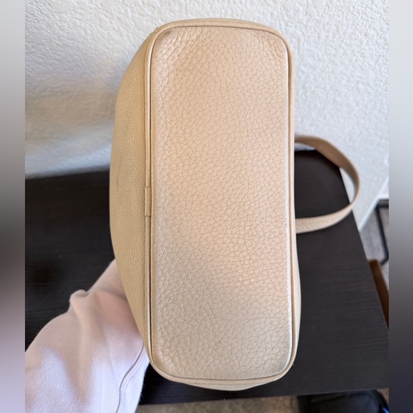 Vintage 1996 Coach Sonoma Pocket Zip Natural Grain Leather (4924) Crossbody Bag - Picture 9 of 12